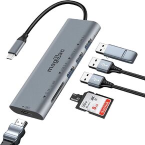 MagBac 6-in-1 Portable USB C Docking Station, 4K HDMI Display Dock, in Saudi Arabia