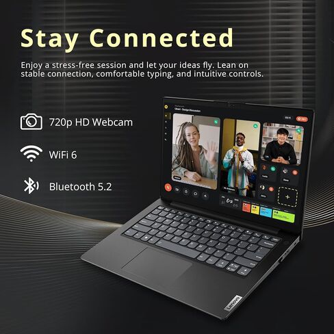 Lenovo V14 14" FHD Business Laptop, Intel i7-13620H, 40GB DDR4 RAM, 1.16TB Storage(1TB SSD+160GB Docking Station Set), Intel UHD Graphics, Wi-Fi 6, 720p HD Camera, Win 11 Pro, Black in Kuwait