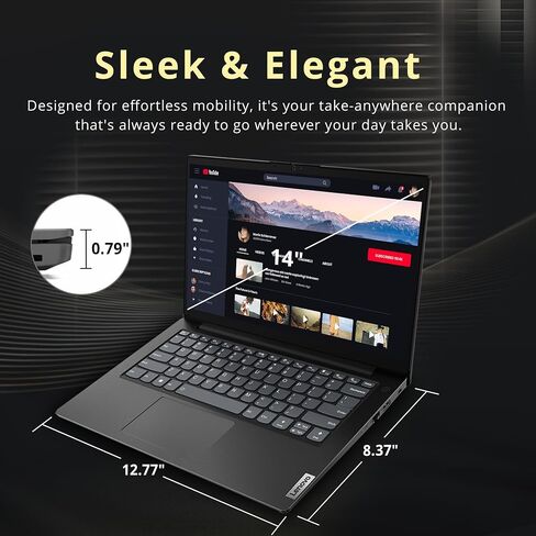 Lenovo V14 14" FHD Business Laptop, Intel i7-13620H, 40GB DDR4 RAM, 1.16TB Storage(1TB SSD+160GB Docking Station Set), Intel UHD Graphics, Wi-Fi 6, 720p HD Camera, Win 11 Pro, Black in Kuwait