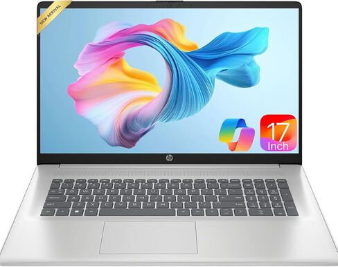 HP 17 Inch FHD Laptop 2026 Edition, AMD Ryzen 5 7430U 6-Core Processor, 16GB RAM, 512GB SSD, USB-C, Wi-Fi 6, Windows 11, Long Battery, Large Screen for Home, Office & Study in Kuwait
