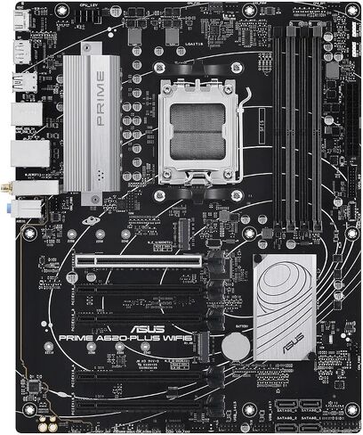 ASUS TUF Gaming A520M-PLUS (WiFi) AMD AM4 (3rd Gen Ryzen™) microATX Gaming Motherboard (M.2 Support, 802.11ac Wi-Fi, DisplayPort, HDMI, D-Sub, USB 3.2 Gen 1 Type-A and Aura Addressable Gen 2 headers) in Kuwait