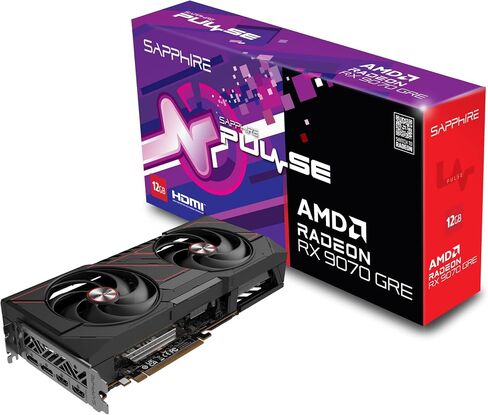 Sapphire 11354-01-20G Pulse AMD Radeon™ RX 9070 GRE Gaming OC Graphics Card with 12GB GDDR6, AMD RDNA 4 in Kuwait