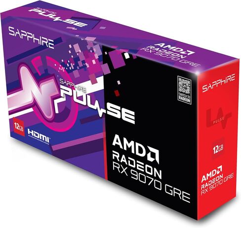 Sapphire 11354-01-20G Pulse AMD Radeon™ RX 9070 GRE Gaming OC Graphics Card with 12GB GDDR6, AMD RDNA 4 in Kuwait