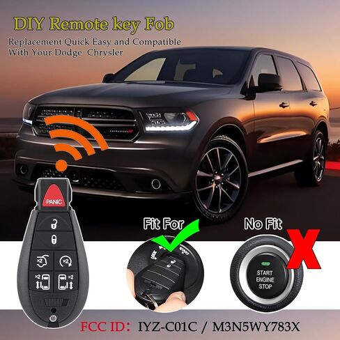 DIY Key Fob Kit for Dodge Grand Caravan Chrysler Town&Country VW Routan in Saudi Arabia