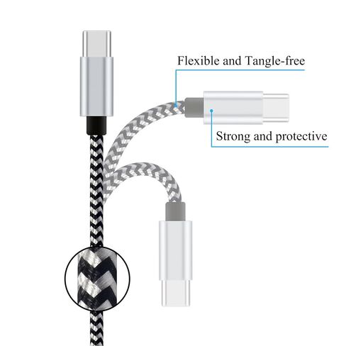 Ailun 3Pack 10ft Type C Cable Quick Sync Charging USB C 2.0 to USB A in Kuwait