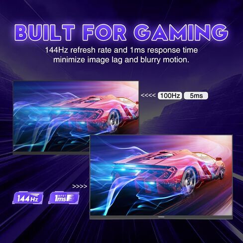 Viewedge 24 Inch Gaming Monitor 1080p 144hz, VA 1ms FHD Computer Monitor in Saudi Arabia