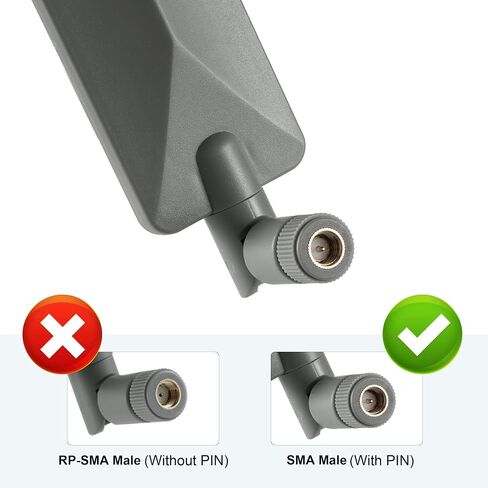 Cellular Trail Camera Upgrade Replacement SMA Male Antenna Booster for Spypoint LM2 Flex Flex-S Flex-M Flex-Dark Flex G-36 Moultrie Spartan Covert Muddy 4G LTE Cellular Trail Camera, 2-Pack in Kuwait