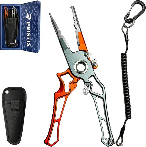 Pristis UTA V Fishing Pliers, Angled-Head Ergonomic Design Hook Remover in Kuwait