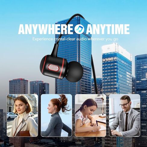 USB C Headphones Wired, in-Ear Type C Earbuds, Earphones with Microphone Volume Control Compatible with iPhone 15/16 Pro Max, iPad, Samsung Galaxy S25, Google Pixel 9/9 Pro, Huawei, Sony in Kuwait