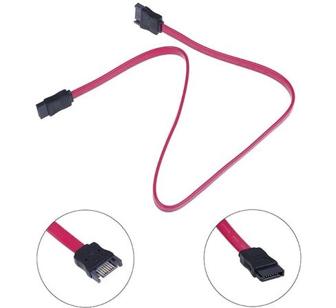 7-pin Internal SATA I II III Male to Female Extension Cable - M/F - 20 inch (50 cm) for Serial ATA Hard Drive HDD SSD in Kuwait