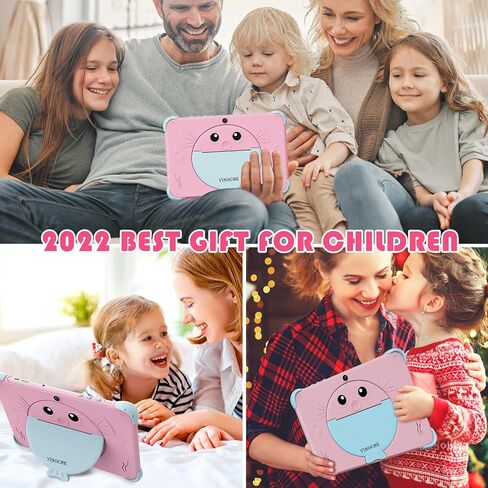 Kids Tablet 10 inch, Android Toddler Tablet for Kids with Case, Dual Cameras, Parental Control,Pre-intalled Apps, 32GB (512TB TF Card Expandable),Great Tablets for Toddlers and Children (Pink) in Kuwait