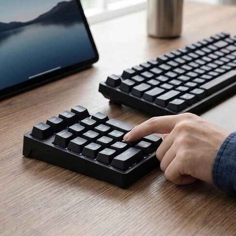 Diydeg Wired Mechanical Number Pad, Bluetooth RGB Luminous Number Key Board Numeric Keypad, Hot Swappable Numpad for Laptop PC Keyboards in Kuwait