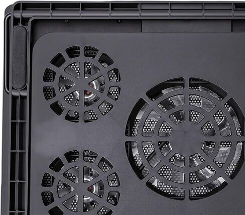 12 to 17 Inch Laptop Cooling Pad with 5 Fans, Black in Kuwait