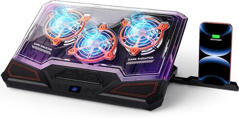 Gaming Laptop Cooling Pad, RGB Laptop Cooler with Powerful Turbo Fan in Kuwait