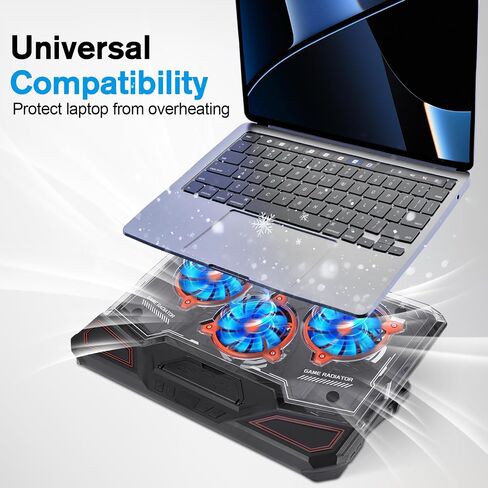 Gaming Laptop Cooling Pad, RGB Laptop Cooler with Powerful Turbo Fan in Kuwait