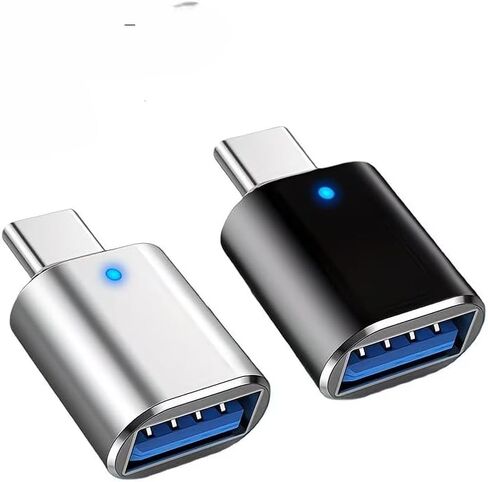 USB C to USB Adapter,USB C Male to USB 3.0 Female Adapter OTG Converter for Apple Pro,Mac Book,iPad,Type-C Devices, 2pcs in Kuwait
