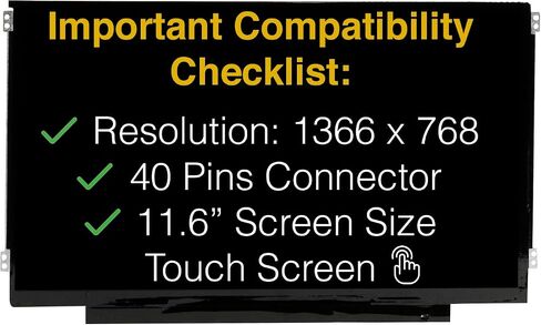 Touch Screen For Acer CHROMEBOOK 311 CB311-9HT SERIES 40 pins HD 1366x768 in Saudi Arabia