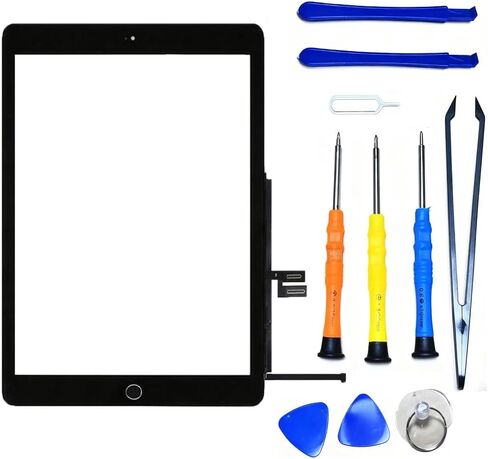 Screen Replacement for iPad 9th 10.2" (A2602 A2603 A2604 A2605) Generation Touch Screen Digitizer 2021 Pre-Installed Adhesive + Home Button,Full Repair Kit in Saudi Arabia