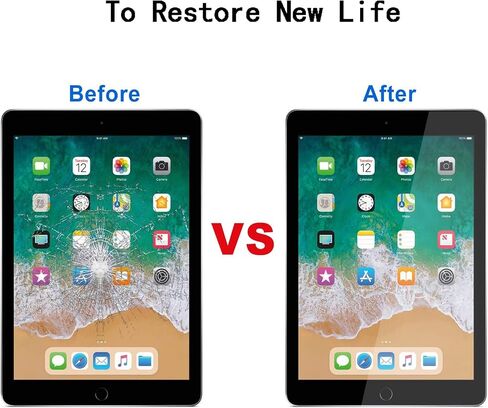 Screen Replacement for iPad 9th 10.2" (A2602 A2603 A2604 A2605) Generation Touch Screen Digitizer 2021 Pre-Installed Adhesive + Home Button,Full Repair Kit in Saudi Arabia