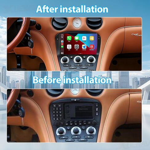 Android 13 Car Radio for Maserati 3200 GT4200 GT Coupe 2002-2010 Wirless Carplay Android Auto GPS Navigation Touch Screen Upgrade Multimedia Player Replacement in Saudi Arabia
