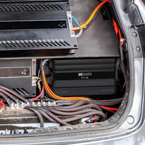 MB Quart Formula 2,000 Watt 1 Ohm Stable Mono Full Range Class Q1 Car Audio Mobile Amplifier with Bass Remote, FA2-2000.1, Black in Saudi Arabia