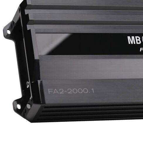 MB Quart Formula 2,000 Watt 1 Ohm Stable Mono Full Range Class Q1 Car Audio Mobile Amplifier with Bass Remote, FA2-2000.1, Black in Saudi Arabia