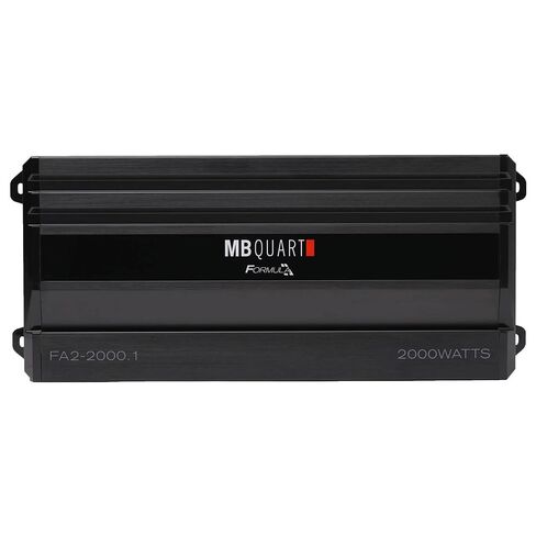 MB Quart Formula 2,000 Watt 1 Ohm Stable Mono Full Range Class Q1 Car Audio Mobile Amplifier with Bass Remote, FA2-2000.1, Black in Saudi Arabia