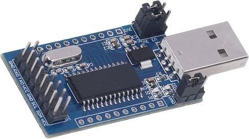 AUNMAS USB Parallel Port Converter Module CH341A Chip USB to UART SPI I2C Interface 3.3V 5V Output with Onboard Status Indicator for Serial Port Expansion Programming Debugging in Saudi Arabia