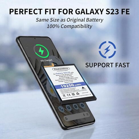 ElephantStory Replacement Battery for Samsung Galaxy S23 FE High Capacity in Kuwait