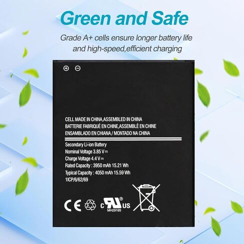 Galaxy Xcover Pro Replacement Battery,4050mAh Battery Compatible with Galaxy XCover 6 Pro EB-BG736BBE/Xcover Pro EB-BG715BBE G715F GH43-04993A SM-G715 in Kuwait