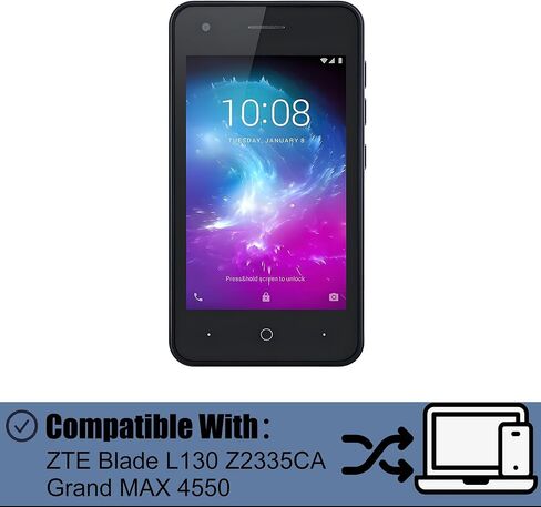 Li3816t43p4h604550 Battery Compatible with ZTE Blade L130 Z2335CA Grand MAX 4550 Replacement Battery for with Repair Tool kit in Kuwait