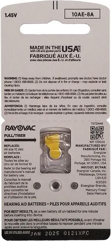 Rayovac Extra Hearing Aid Batteries, Size 10 (80 Total Batteries) in Saudi Arabia