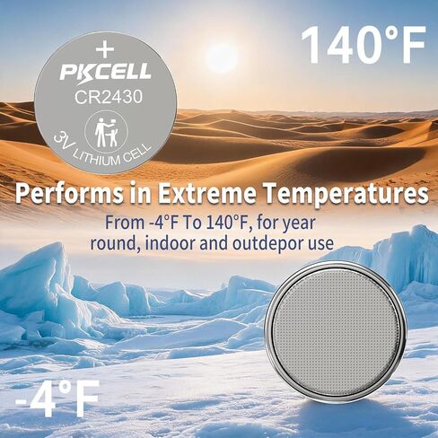 PKCELL CR2430 Battery 10-Pack CR2430 3v Lithium Coin Battery in Kuwait