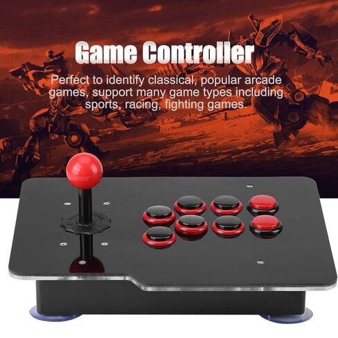 8-Way Arcade Game Joystick, USB Controller, Zero Delay Arcade Stick Buttons for Sports, Racing, Fighting Games in Kuwait