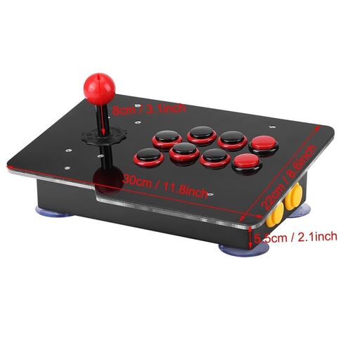 8-Way Arcade Game Joystick, USB Controller, Zero Delay Arcade Stick Buttons for Sports, Racing, Fighting Games in Kuwait