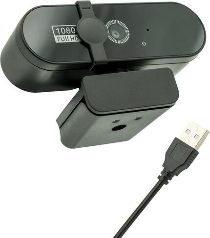 Clearview Webcam Full HD 1080P USB Camera with Microphone 60° Wide Angle Noise Reduction 3M Cable for PC Zoom Team Windows MacOS Linux in Saudi Arabia