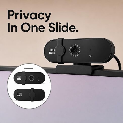 Clearview Webcam Full HD 1080P USB Camera with Microphone 60° Wide Angle Noise Reduction 3M Cable for PC Zoom Team Windows MacOS Linux in Saudi Arabia