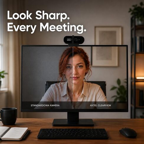 Clearview Webcam Full HD 1080P USB Camera with Microphone 60° Wide Angle Noise Reduction 3M Cable for PC Zoom Team Windows MacOS Linux in Saudi Arabia