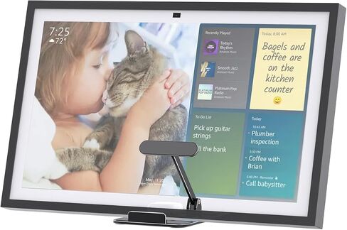 Almoz Show 15 Stand Aluminum, Tilt Stand for Show 15.6" Smart Display and Up to 18" iPad/Tablets, with Storage Tray, Compact Size, Durable and Stable (Black) in Kuwait