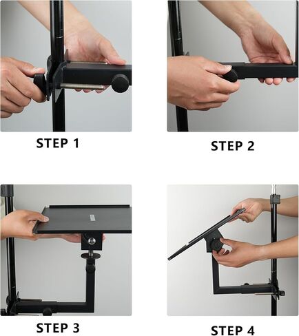 Laptop Tray Mount for Speaker Stand, 11" x 15.6" in Saudi Arabia