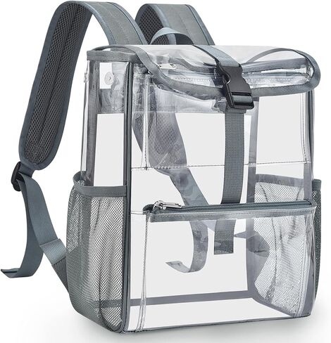 Mildbeer Clear Stadium Backpack 10x4.8x12, Expandable Multi-Pocket Green in Saudi Arabia