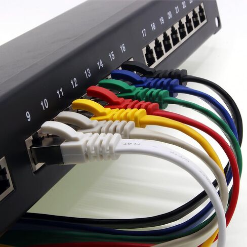 1aTTack.de 15m - Grey - 1 Piece CAT.7 Ethernet Gigabit LAN Cable (HIGH Speed Flat Networkcable) 600 MHz, 10000 Mbit/s, Slim, patchkabel (compatibel with CAT5 CAT5e CAT6 CAT6a Cat8) Ribbon in Kuwait