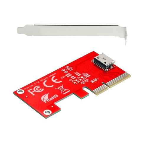 PCI-E 3.0 Express 4.0 x4 to Oculink Internal SFF-8612 SFF-8611 Host Adapter for PCIe SSD with Bracket in Kuwait