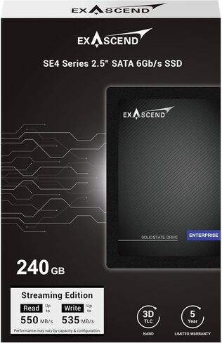 Exascend SE4 Series SATA III 2.5 Internal SSD - 240GB in Kuwait