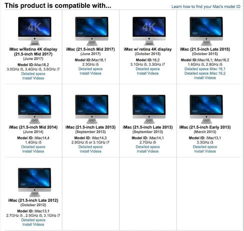 OWC 1TB Mercury Electra 6G SSD Upgrade Kit for 21.5-inch iMac (2012-2019) in Kuwait