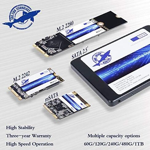 Dogfish SSD Msata 64GB Internal Solid State Drive Mini Sata Disk Drive High Performance Hard Drive for Desktop Laptop Notebook(MSATA, 64GB) in Kuwait
