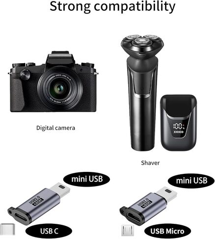 USB Adapter kit, Including USB3.0/USB C/Micro/MINI/IP/Type-C and 11 Other converters and SIM Tools, 1.5-Meter 100W high-Power Data Cable, Mountain Buckle Travel Bag. in Kuwait