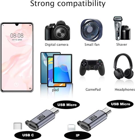 USB Adapter kit, Including USB3.0/USB C/Micro/MINI/IP/Type-C and 11 Other converters and SIM Tools, 1.5-Meter 100W high-Power Data Cable, Mountain Buckle Travel Bag. in Kuwait