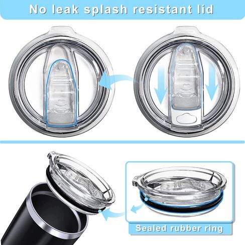 2PCS 20oz Tumbler Replacement Lids Covers for 3.25in Cup Mouth in Kuwait