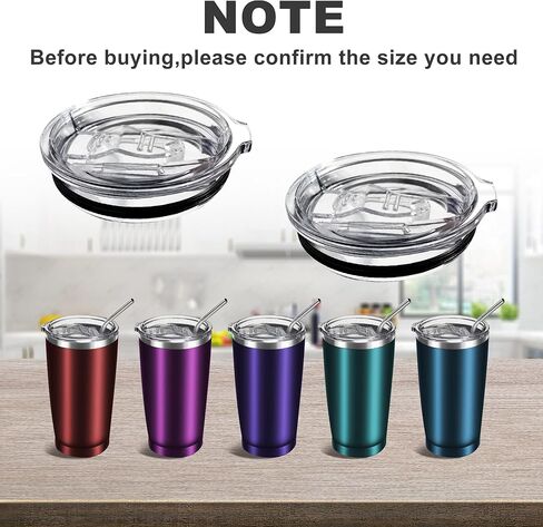 2PCS 20oz Tumbler Replacement Lids Covers for 3.25in Cup Mouth in Kuwait